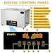 EIWEI 30L Ultrasonic Cleaner Dual-Frequency Professional Digital Stainless Steel Cleaning Machine with Heater Timer for Carburetor, Parts, Circuit Board, Glasses, Denture, Jewelry