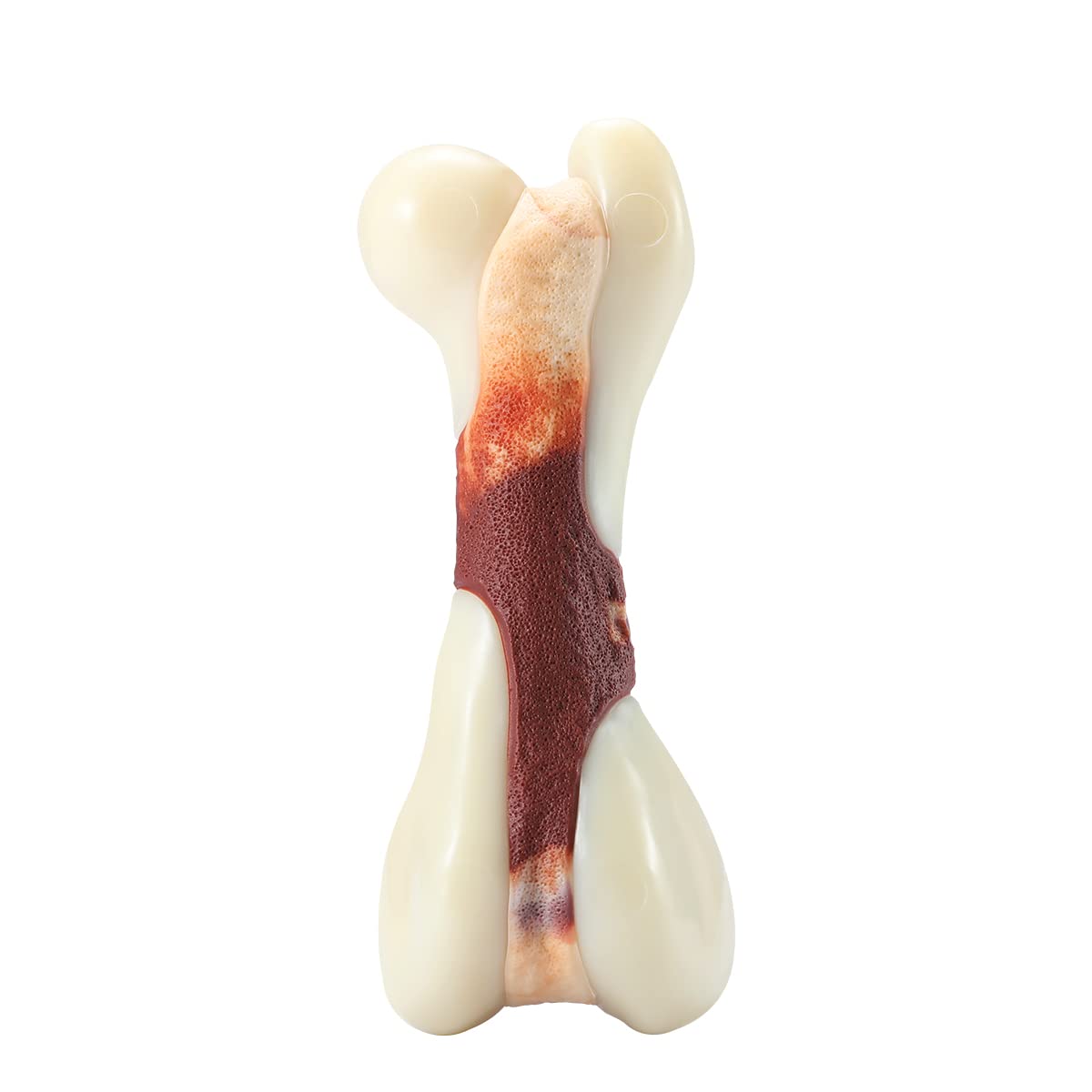 Tikaton Indestructible Dog Chew Toys for Aggressive Chewers, Bacon Flavor Durable Dog Teething Chew Toys Bones for Large/Medium/Small Puppies