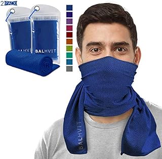 Balhvit 2 Pack Instant Relief Cooling Towel for Neck, Ice Towel, Microfiber Towel