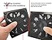 120mm Computer Fan Filter Grills with Screws, Ultra Fine Aluminum Mesh, Black Color - 4 Pack