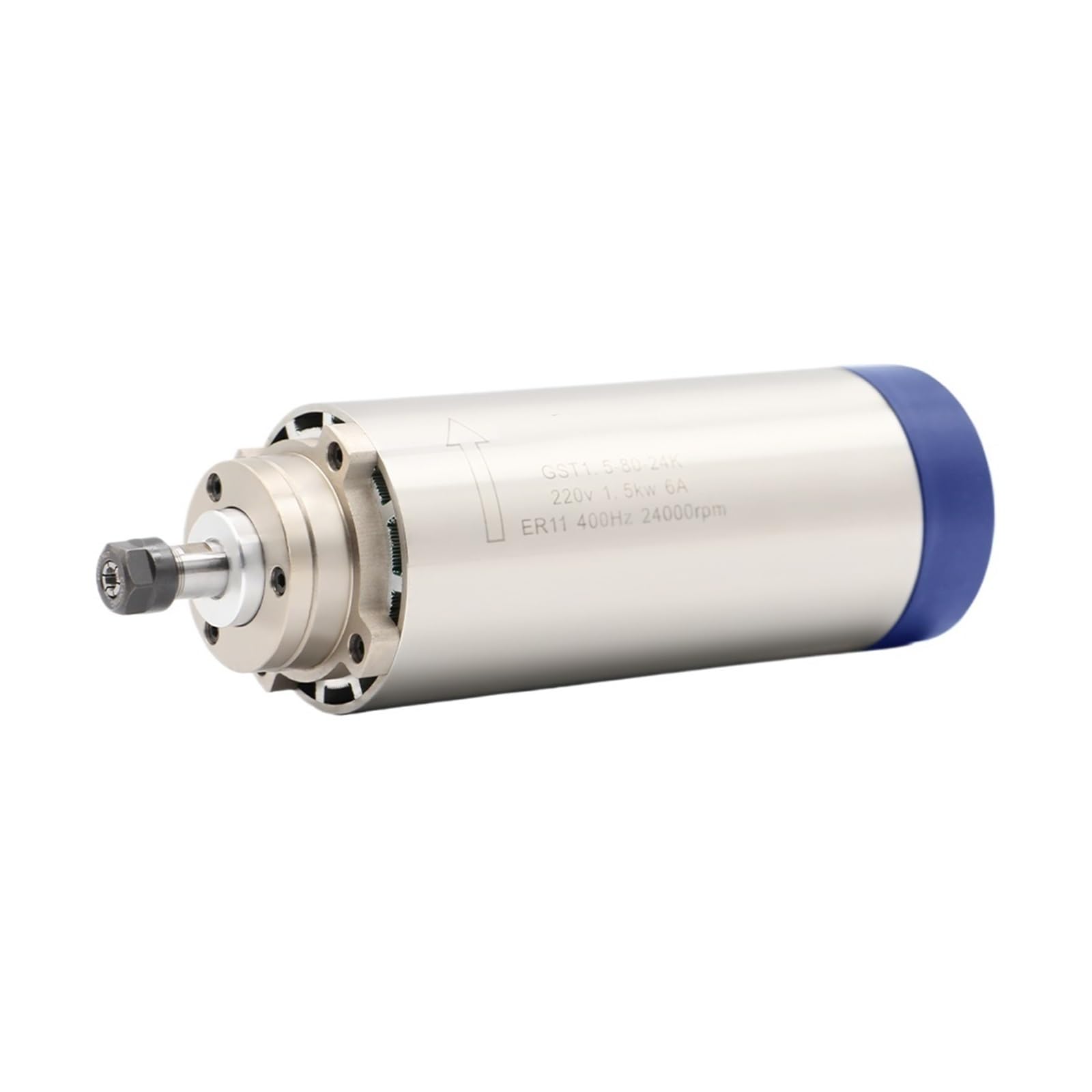 KACOME 220v / 380v CNC Wood Processing 1.5kw ER11 80mm air-Cooled Spindle Motor 4 Bearings 24000rpm air-Cooled 400Hz Spindle Motor(380V)