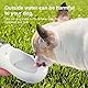 Emwel Hunde-Wasserflasche – große tragbare Hunde-Wasserflasche, 550 ml, auslaufsicher, tragbarer Welpen-Wasserspender mit Trinkfutterspender für Haustiere