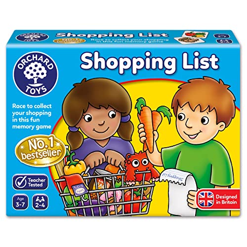 Image of Orchard Toys Shopping List Educational Matching & Memory Board Game Party Gift|Travel & Family Fun Time For Kids 3 To 7 Years|Pack of 1