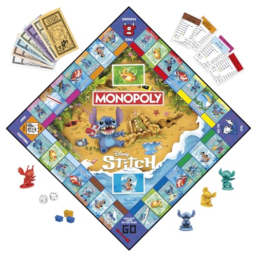Monopoly Disney Stitch Edition Brettspiel - Englische Version – Bild 4