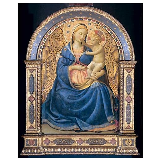 Fra Angelico Madonna and Child 1445 Rijksmuseum Amsterdam 24" x 19" Fine Art Giclee Canvas Print (Unframed) Reproduction