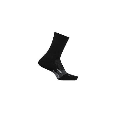 Feetures Merino 10 Cushion Mini Crew Crew Cut Socks Shoes Charcoal 1