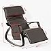 SoBuy® Sillón de relada, Mecedora, Sillón de diseño, Butaca de Madera, FST20-BR,...