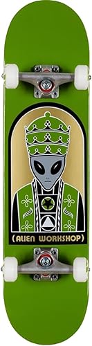 Alien Workshop Monopatín completo de color verde Priest - 7.75 x 31.625 pulgadas