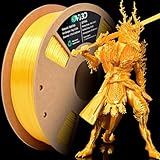 OVV3D Silk PLA Filament 1.75mm, Upgrade Gold PLA Filament 3D Printer Filament, Silk Gold Metal 3D Printing Filament, 3D Filament 1.75 +/- 0.02mm, Silk 1.75 PLA Filament for 3D Printer and 3D Pen, 1kg