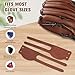 Kzzyiifw Baseball Glove Replacement Ring-Widened Comfortable Thumb Leather Strap for Repair with Glove Locks.Compatible with All Brands.Black，Red ，Tan，Light Blue. (Tan)