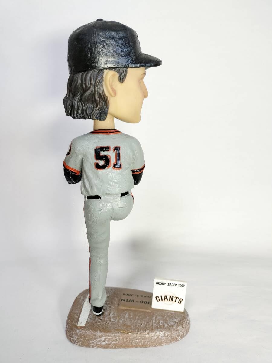 SFジャイアンツ　2009年　球場配布　 ランディ・ジョンソン　ボブルヘッド Amazon.co.jp: ランディ ジョンソン／”300勝” ボブルヘッド バブルへッ