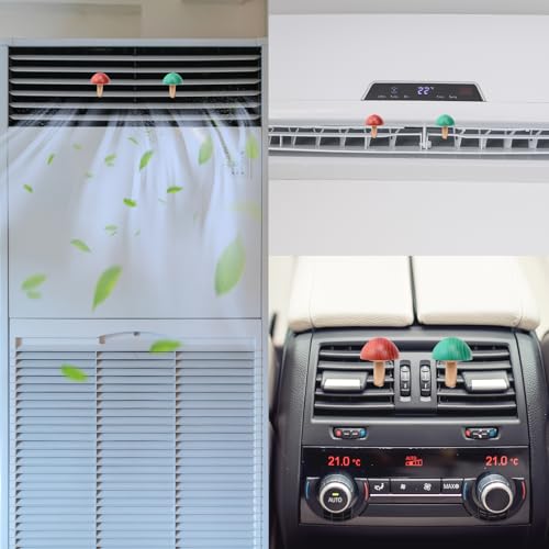 Image of 2 Pack Wood Car Diffusers Vent Clips with Refill Padsf for Women, Car Air Diffuser Air Freshener Vent Clip, Natural Wood Air Freshener Vent Clip Aromatherapy Diffuser for Auto Office Bedroom