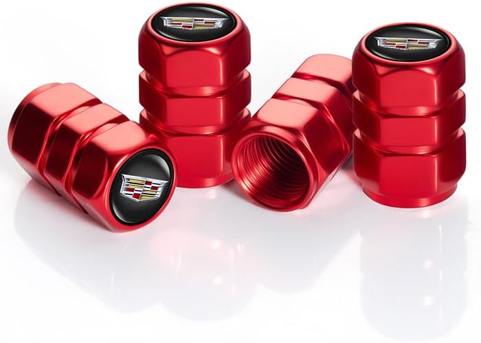 GOPEO Para Cadillac XT4 XT5 CT6 SRX XTS ATS CTS EXT CTV Coupé Hybrid Escalade Accesorio de decoración de neumáticos Tapones de aire Cubierta 4