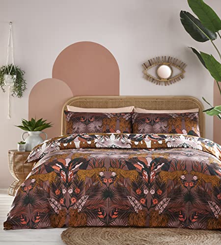 furn. Kaihalu Duvet Cover Set - Super King - Cocoaberry