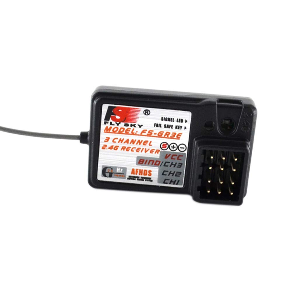 2 ricevitori Flysky FS-GR3E a lungo raggio, ricevitore Xiangtat 3CH 2,4 Ghz compatibile con FS-GT2 FS-GT2B FS-GT3B FS-GT3C FS-GT3X FZ-IT4S trasmettitore RC auto barca camion