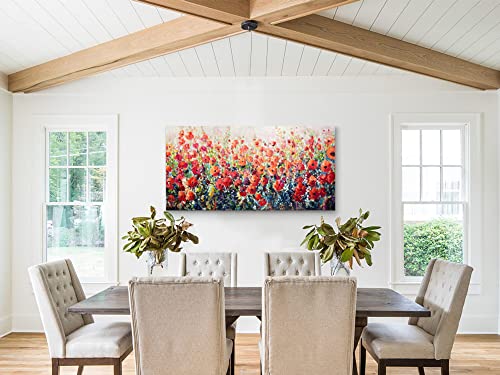 Artplan Floral Oil Wall Painting Handmade(Not Printed) Canvas Wall Art For Bedroom,L48 Xw24 (1 Panel) #TOP4