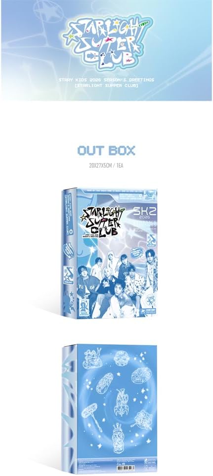 STRAY KIDS [2026 Season's Greetings STAR LIGHT SUPER CLUB] + 3 Extra Photocards Set
