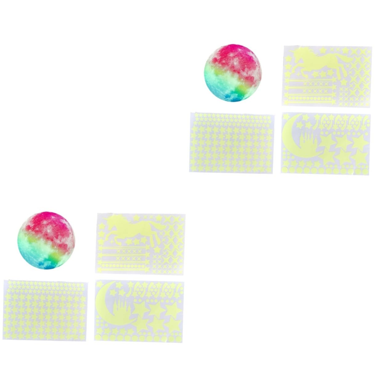 Stickers muraux bébé lune lumineuse et décoration de fenêtre chambre