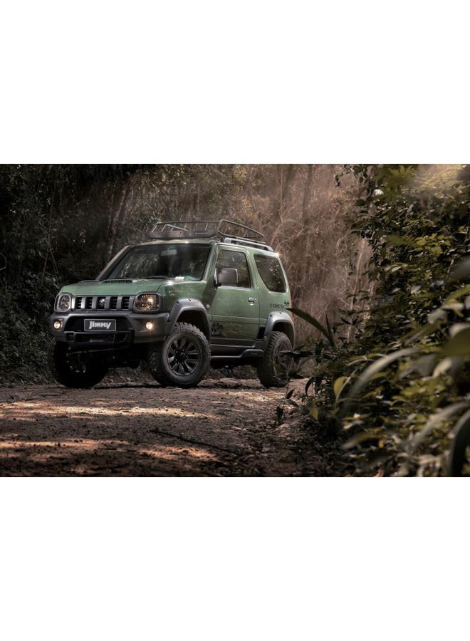 bpaSuzuki Jimny Themed Canvas Framed Painting 70x47x3.5Cm Multicolor
