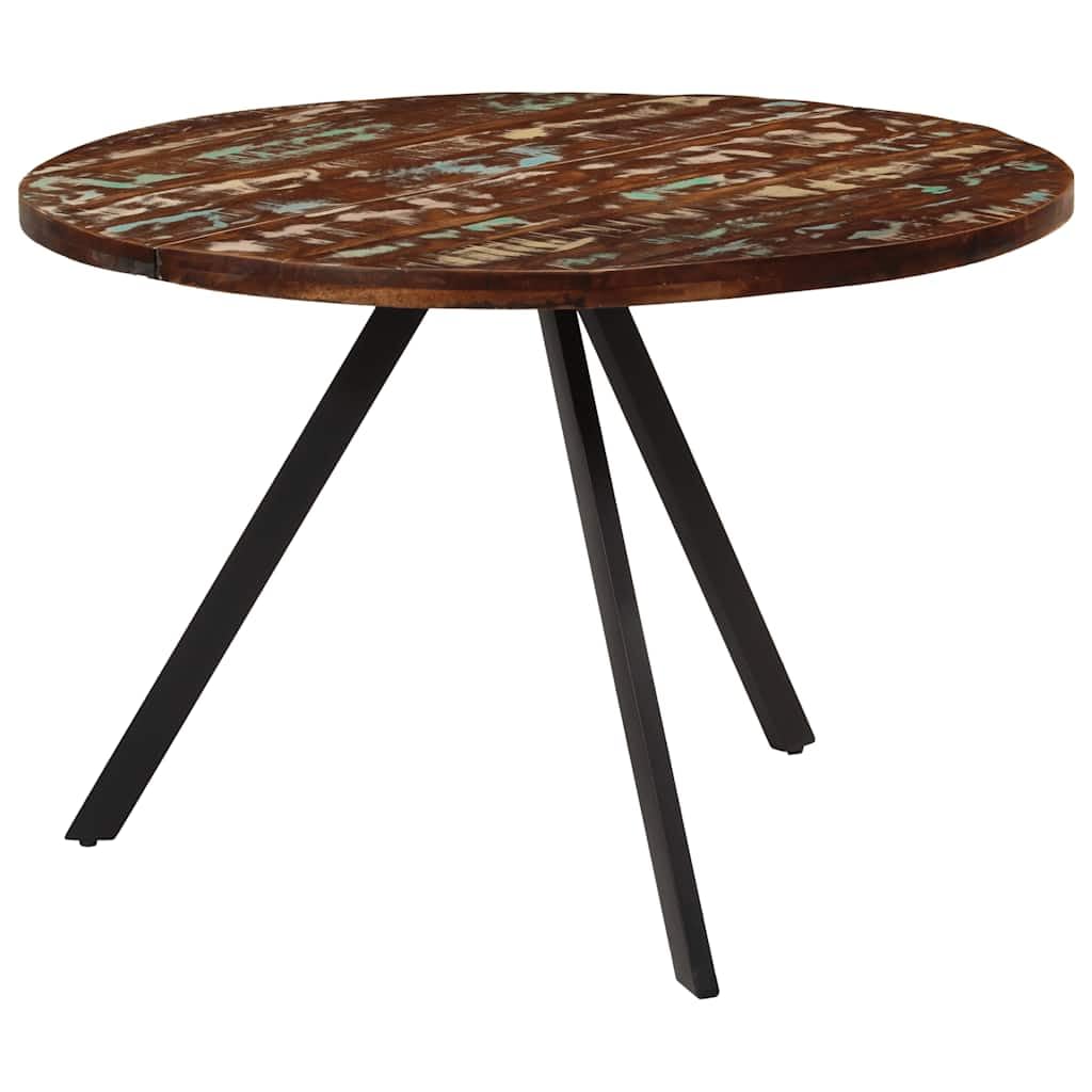 Table à manger 110x75 cm en bois massif de récupération : une seconde vie pour votre intérieur
