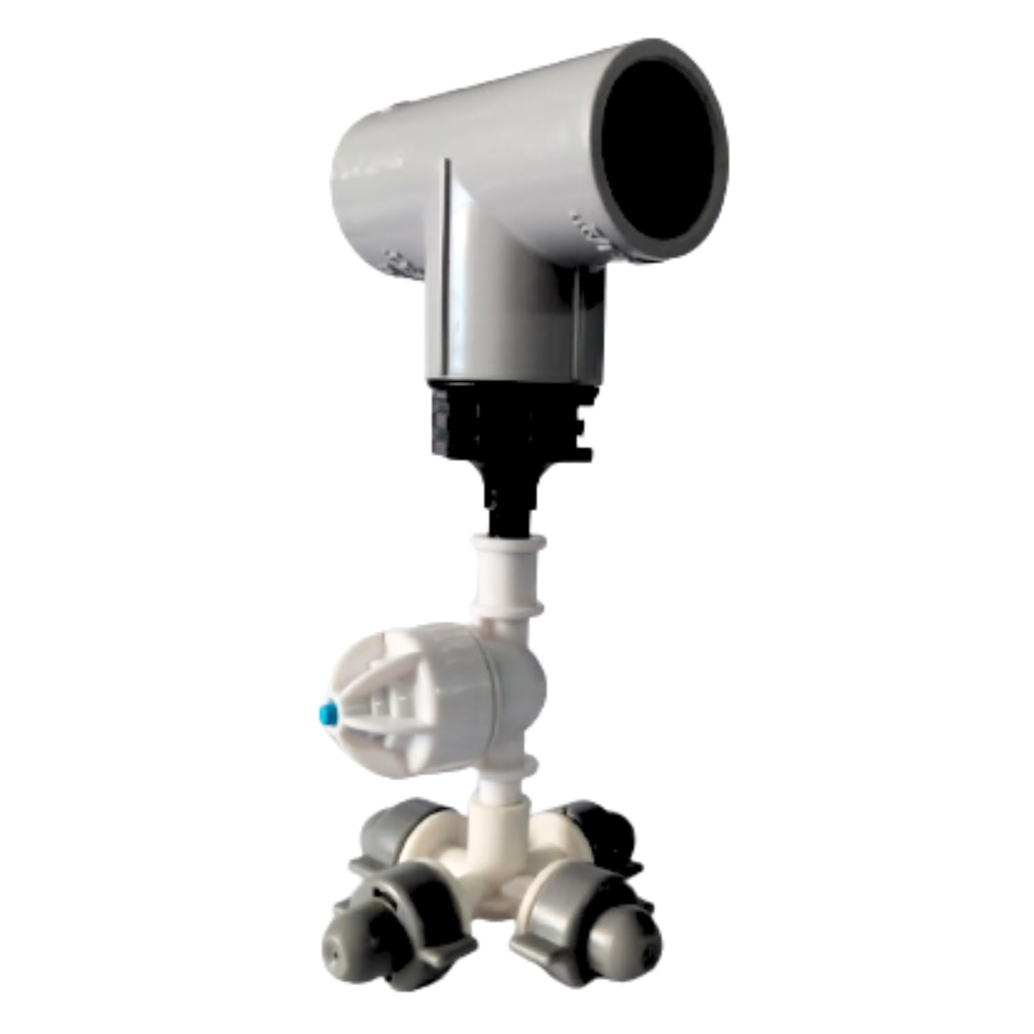 VAYAL IRRIGATIONS® 4 Way 20 mm Threaded Fogger Nozzle Assembly Unit With Threaded Tee | 28 LPH | 360 Degree | Mist Cooling System @ Horticulture Greenhouses | Garden | Poultry Cattle Farms–Pack Of 1-image-42