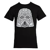 Star Wars - Day of Vader - Darth Vader Sugar Skull T-Shirt - Black (Large)