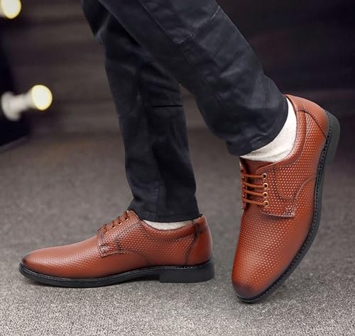 Image of ARAMISH Boy's Genuine Leather Derby Lace Up Formal Shoes