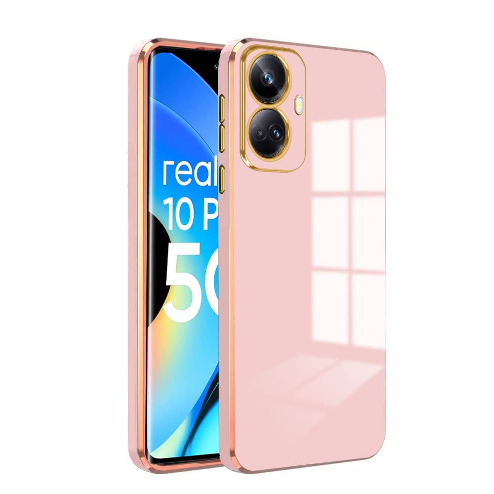 KARWAN®️ Luxury 6D Chrome Back Cover Case Compatible for Realme 10 Pro Plus |Slim Shockproof Soft TPU | Raised Lips Protection | Camera Protection | Stylish Back Case and Cover | -Pink (B0C2VQD2RR) Amazon Price History, Amazon Price Tracker