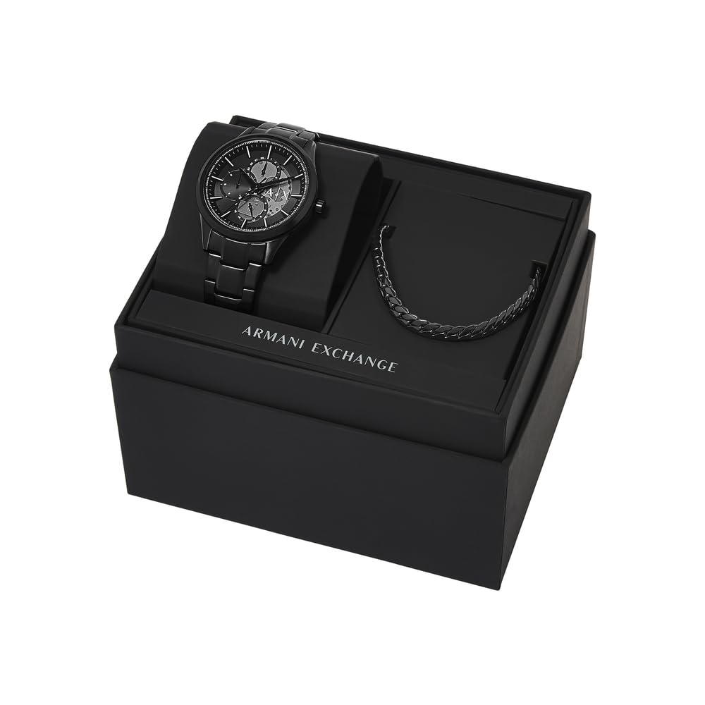 Armani Exchange Orologio da uomo, Movimento multifunzionale al quarzo e cassa da 42 mm con cinturino in acciaio