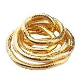 Bendable Snake Necklace – Alloy Flexible Snake Chain Jewelry | Adjustable...