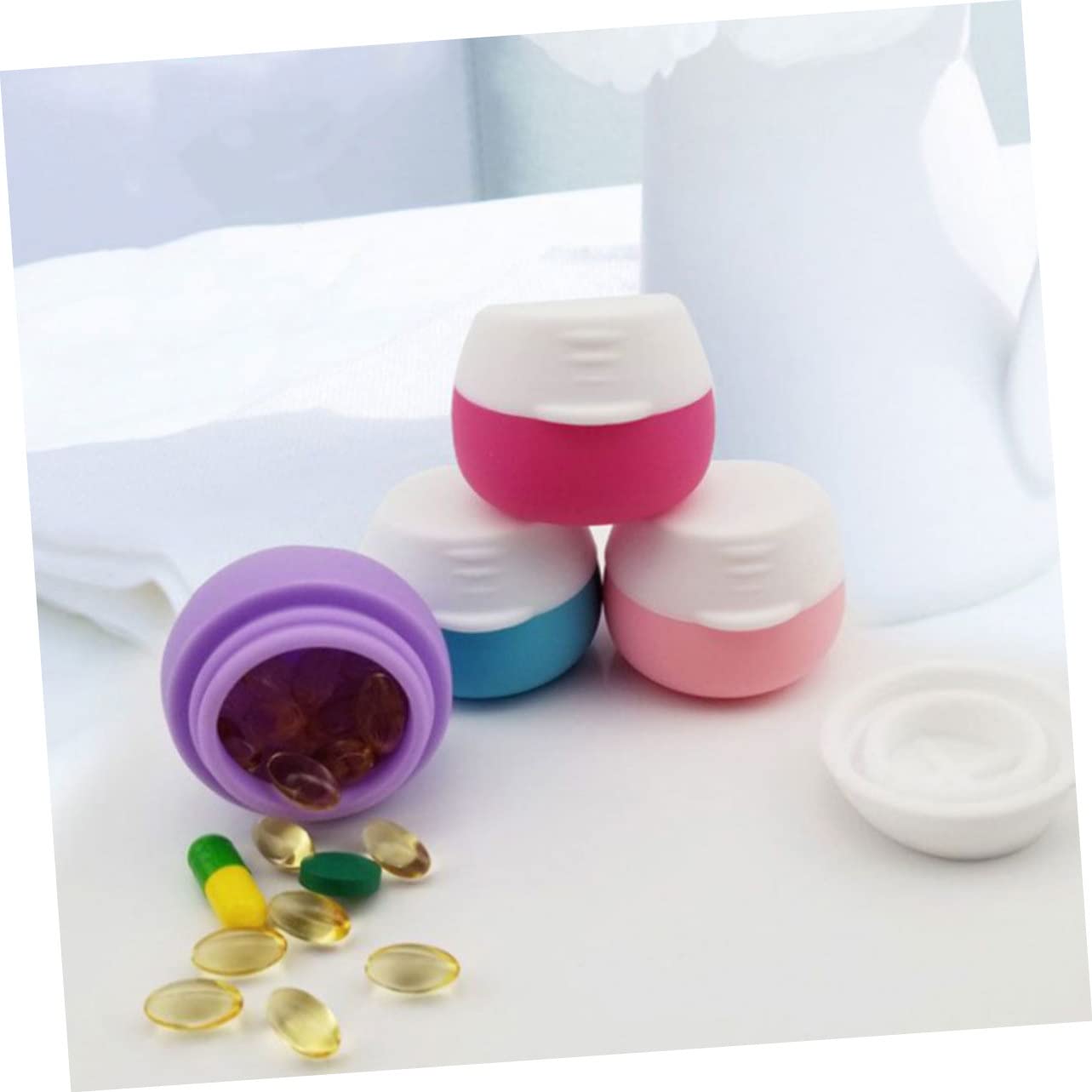 Didiseaon 8piezas Botellas De Almacenamiento De Crema Para Viaje Envases Rellenables Para Cosméticos Perfectos Para Lociones y Maquillaje y Duradero Para Viajes y Uso Diario