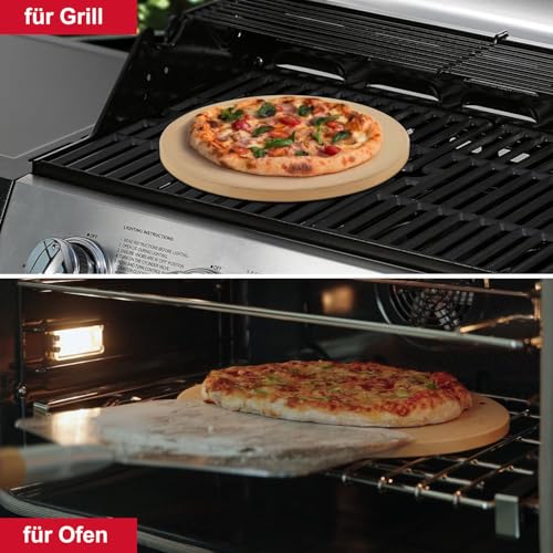 Pizzastein Unicook rund 30,5 cm für Backofen und Grill