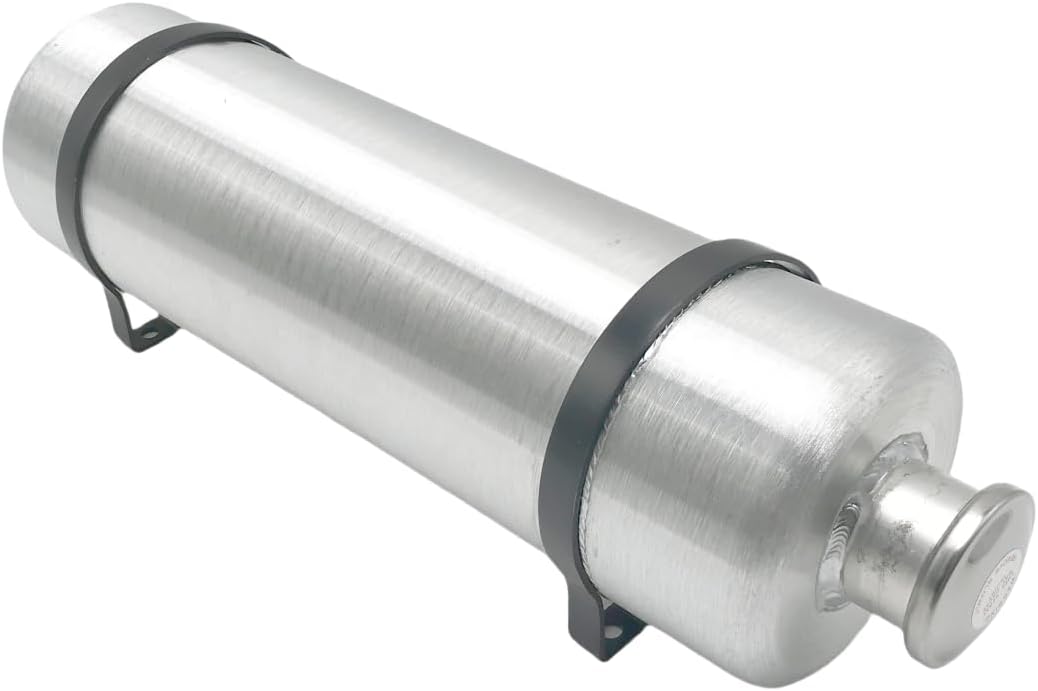 JSD 2.13 Gallons 6"x20" Universal Aluminum Vertical Gas Tank Fuel Cell 1/4 NPT Outlet