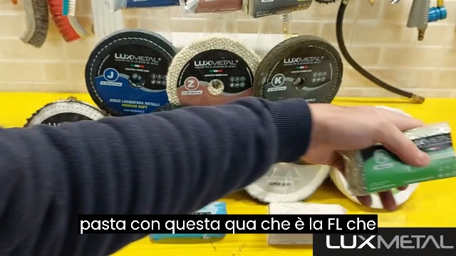 Kit Lucidatura Lux Metal 7 Paste + 7 Dischi Cotone | Per Metalli, Acciaio, Alluminio