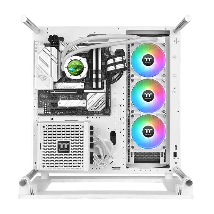 Image of Thermaltake TH360 V2 Ultra ARGB Sync /AlO Liquid Cooler /ARGB Fan 120 * 3 /PWM 500~1500rpm /Water Block 2.1 inch LCD /White, CL-W405-PL12SW-A