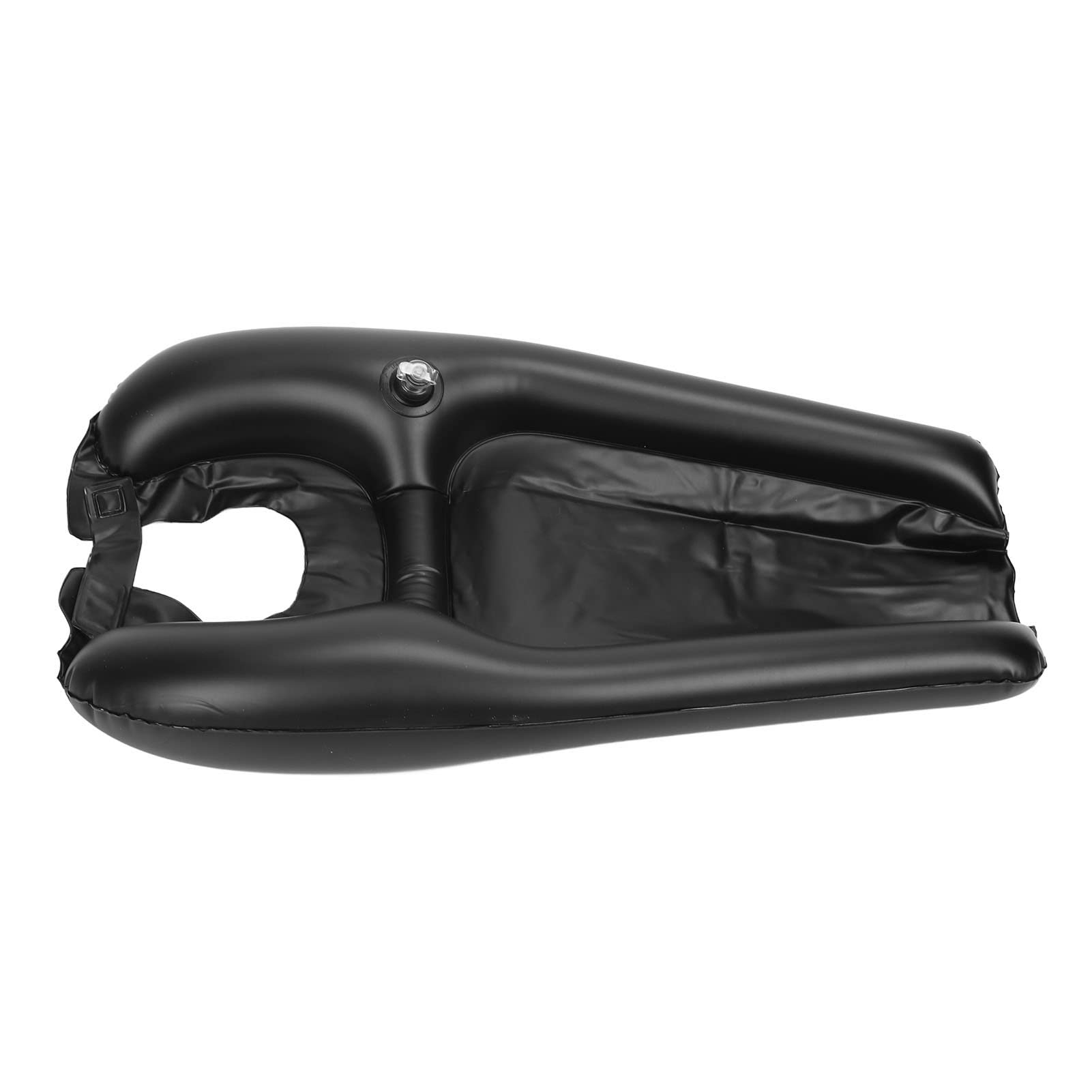 Lavacabezas Inflable Portátil para Lavado de Cabello, PVC, Negro, para Personas Mayores, Discapacitados y Niños