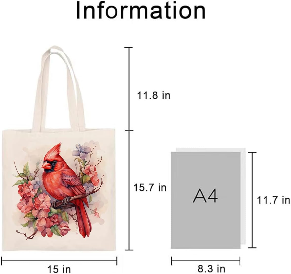 Canvas Tote Bag- Aesthetic Tote Bag Shoulder Reusable Grocery Bags - Image 4
