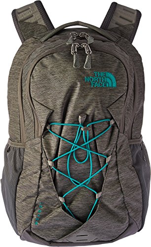 Image of The North Face Women's Jester Backpack Zinc Gey Light Heather /Kokomo Green One Size