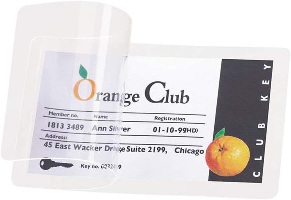 Self Laminating Cards, 2 3/8” x 3 7/8” Business Card Size, 1000 Cards/BX (170-30819)
