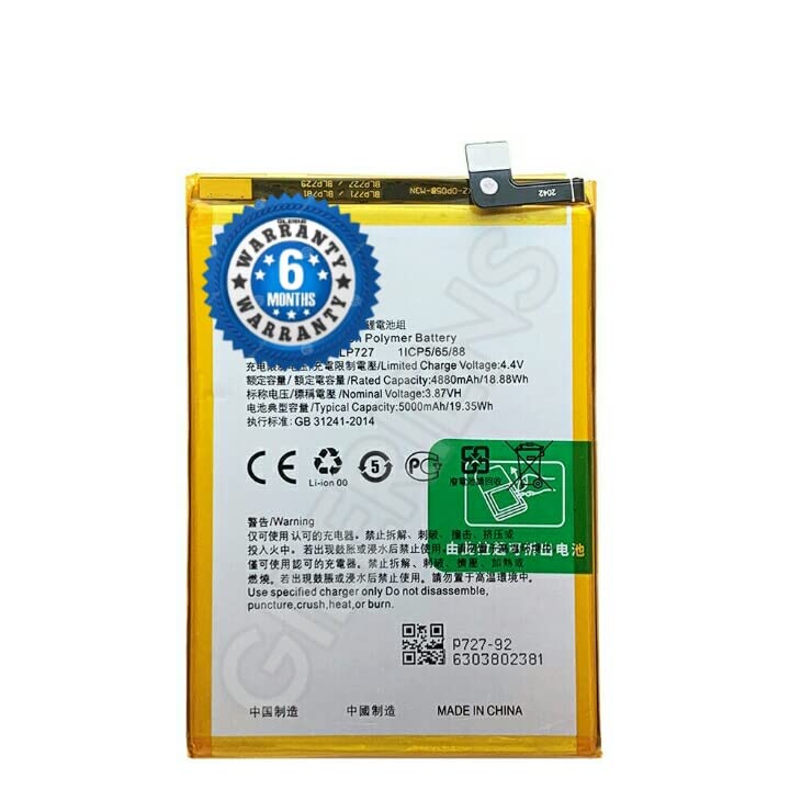 Image of Original BLP727 Battery for Oppo A5-2020 / A9-2020 CPH1931, CPH1959, CPH1937, CPH1939 Battery with 6 Month Warranty *** (E232)