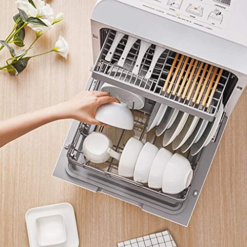 Tafelmodel Compacte Vaatwasser Mini Vaatwasser Met 5 Programma's Tafelmodel Vaatwassers 72h Langdurige Verse Opslag… - Afbeelding 4