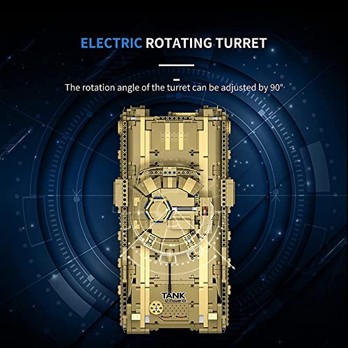 SCZWP8 Panzer RC Modellbausätze 1763 stücke M2A2 Militär Fernbedienung Feuer Panzer Bausatz Pädagogisches Puzzle… – Bild 6