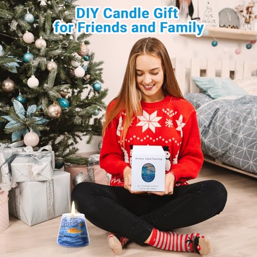 Sixladybro Scented Candle Diy Kit, Colored Candle Pellets, Essential Oil, Cotton Wick And Glass Jar For Candle Making thumb #5