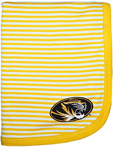 Image of Creative Knitwear Missouri Tigers Striped Baby and Toddler Blanket