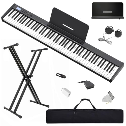 Longeye Piano Eléctrico 88 Teclas–Teclado Piano y...