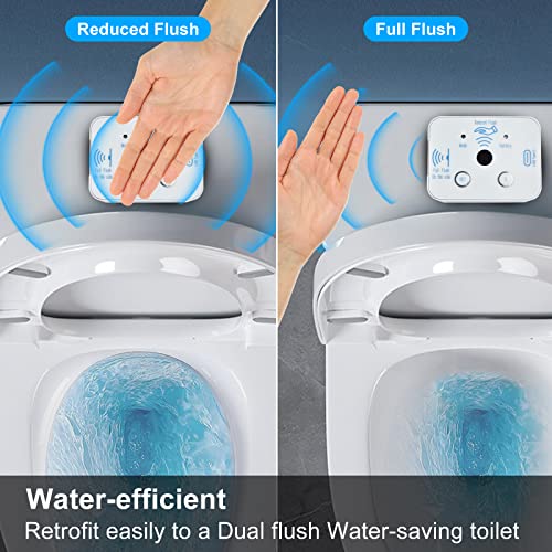 Tfqq Touchless Toilet Flush Kit, Automatic Toilet Canister Flush Valve Kit Water-Efficient System, Adjustable Flush Time, Powered By 4000Mah Rechargeable Battery #TOP2