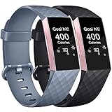 Estas correas deportivas Fitbit Charge 3 son resistentes al sudor, la lluvia, salpicaduras y al agua, diseñadas para entrenamientos de alta intensidad. Fácil de limpiar, no hay necesidad de preocuparse por la decoloración.