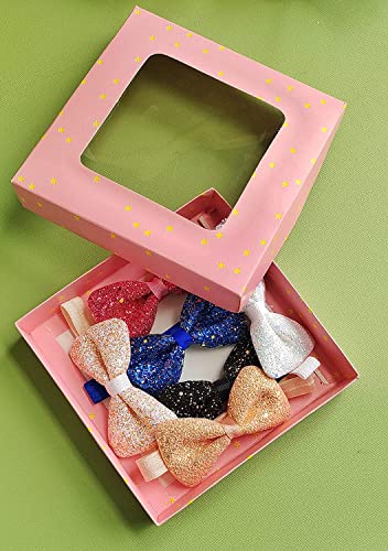 ANNACREATIONS Premium Designer Soft Bow Hairband Headband For Baby And Girls Pack Of 6 Pcs - Image 3