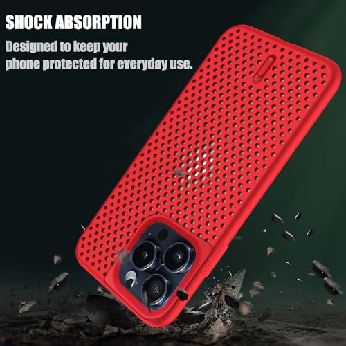 Image of amazon basics Basic Case for Apple iPhone 15 Pro (Silicone Red)