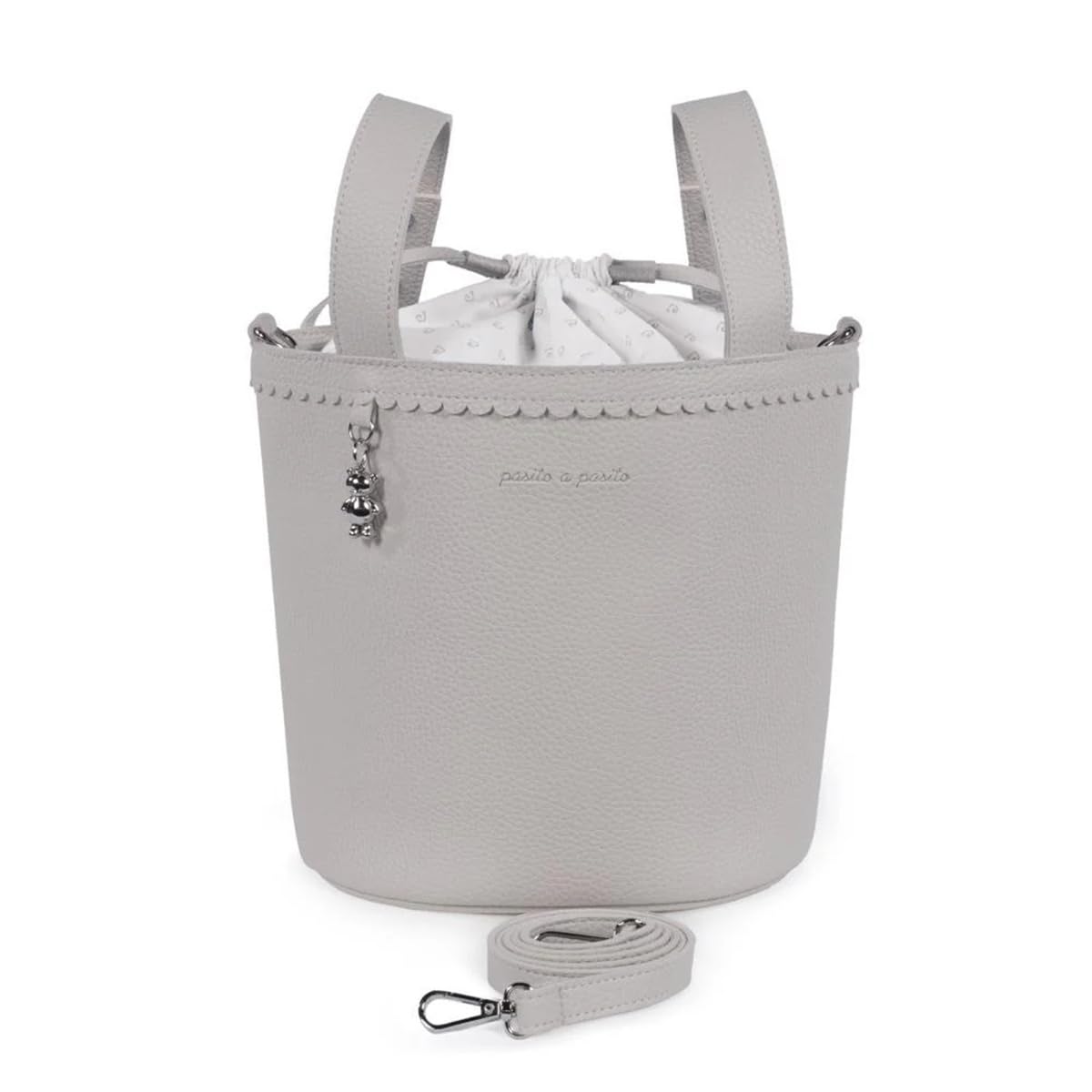 Pasito a Pasito BORSA BUCKET ICON SMOKE, grigio